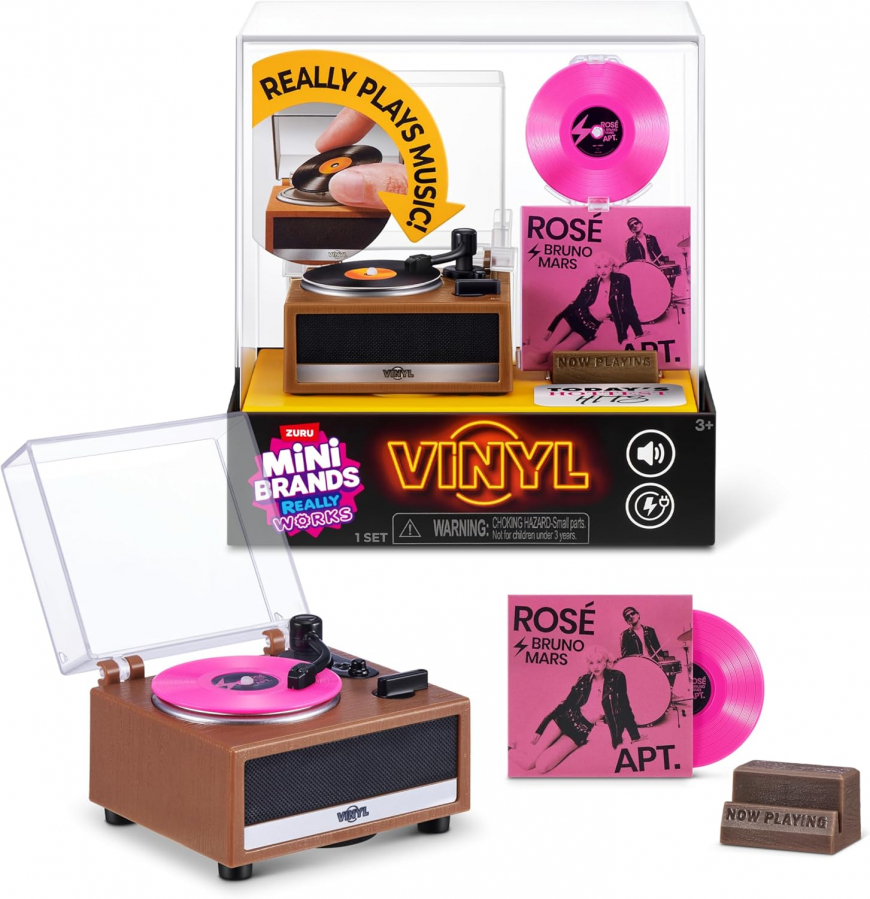 ZURU Mini Brands Vinyls Playset record player