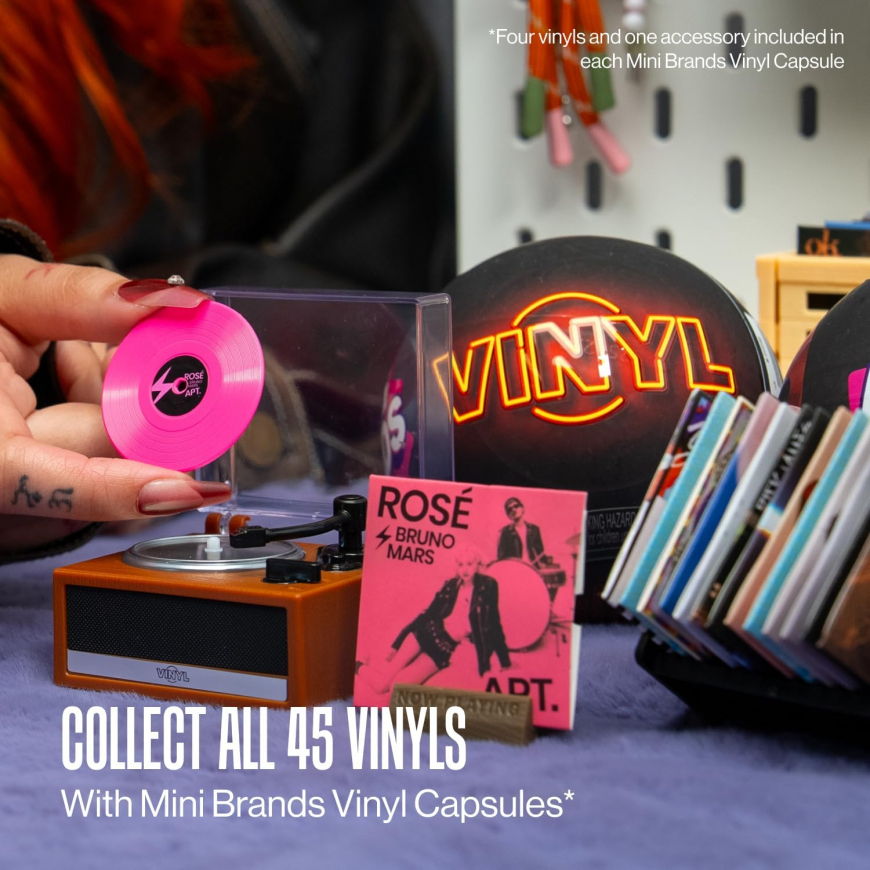 ZURU Mini Brands Vinyls Playset record player