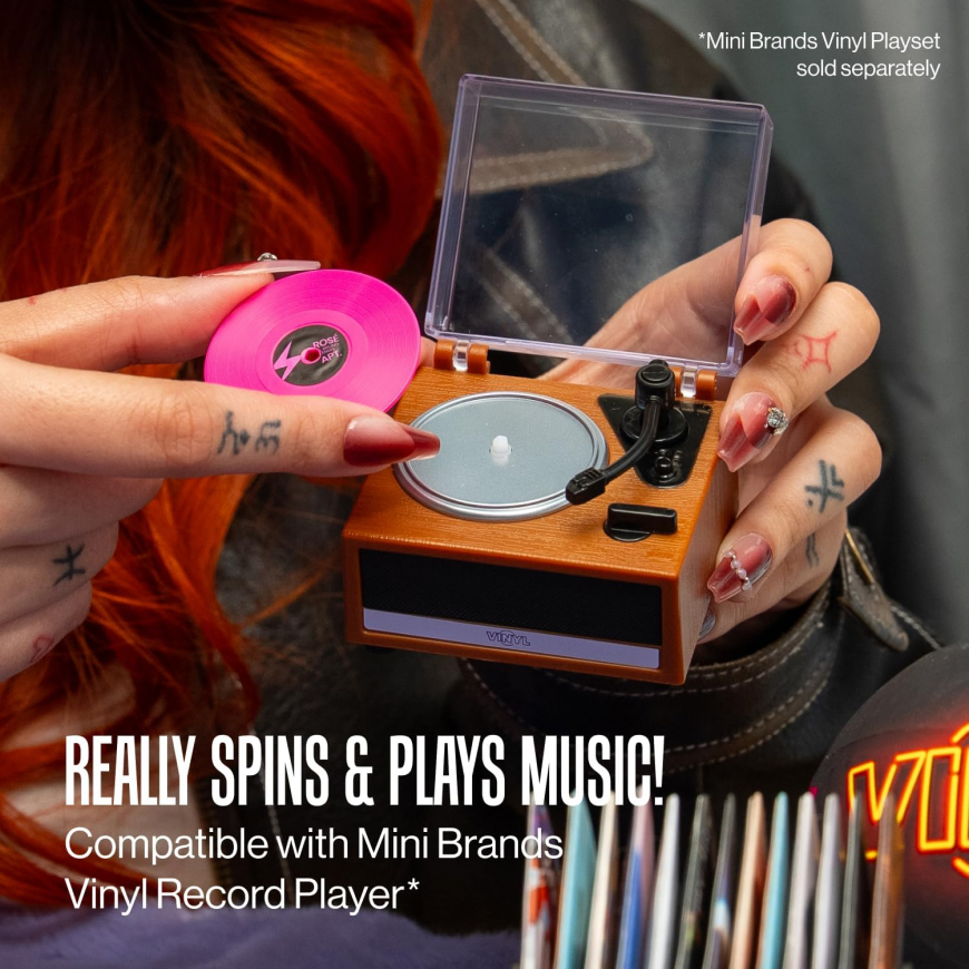 ZURU Mini Brands Vinyls Playset record player