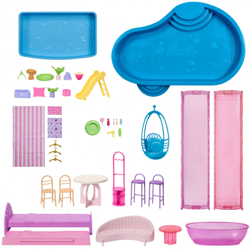 Barbie Customizable Dreamhouse Doll House with Accessories