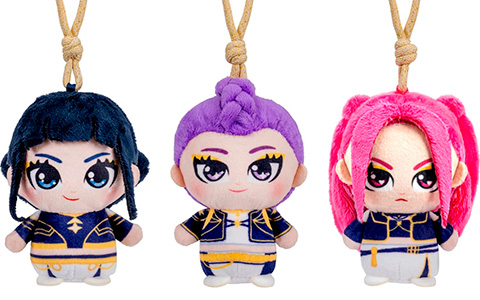 Kpop Demon Hunters 3-Pack Clip-On Plushes