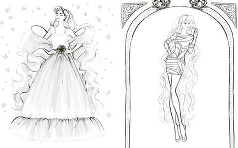 Barbie Luxe Coloring by Megan Hess