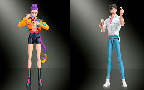 KPop Demon Hunters 6″ Action Figures HUNTRIX and the Saja Boys from Mattel