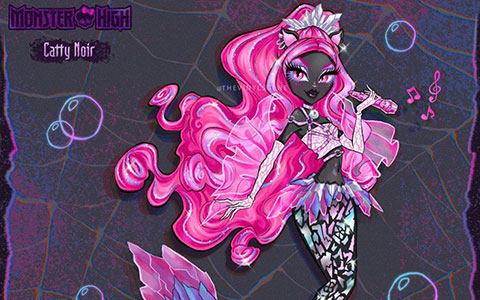 Monster High mermaids art from Thevinylscene