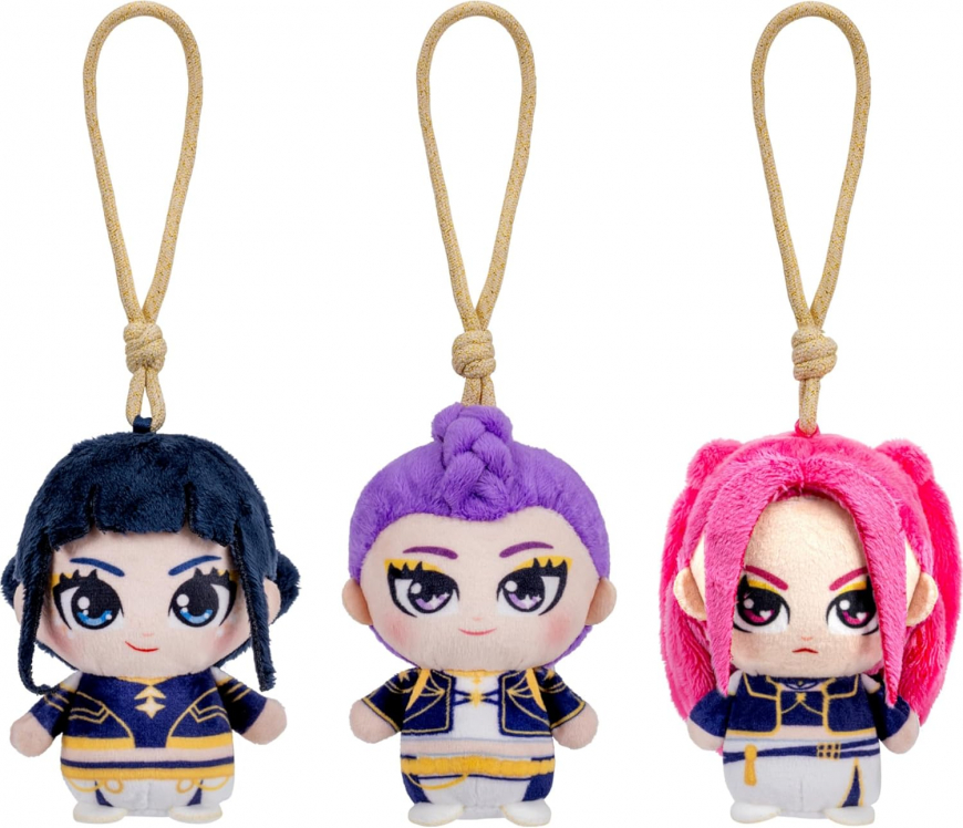 Kpop Demon Hunters 3-Pack Clip-On Plushes