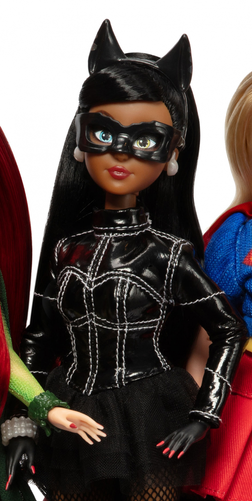 DC Fashion Dolls collection from JAKKS Pacific Harley Quinn, Poison Ivy, Catwoman, and Supergirl