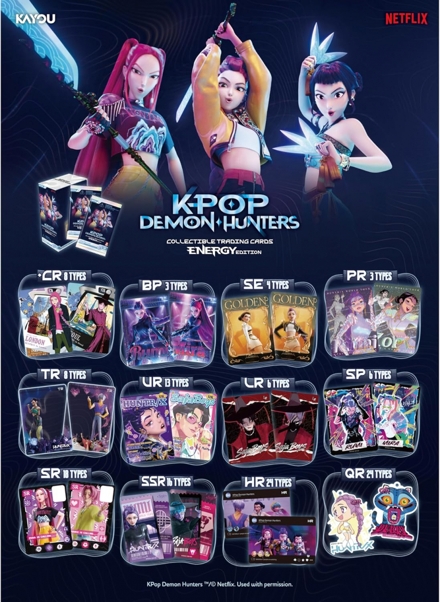 KPop Demon Hunters Collectible Trading Cards from KAYOU