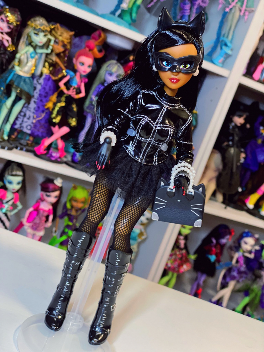 DC Fashion Dolls collection from JAKKS Pacific Harley Quinn, Poison Ivy, Catwoman, and Supergirl