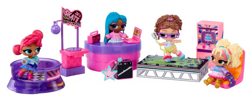 LOL Surprise Music Festival Furniture Packs with dolls