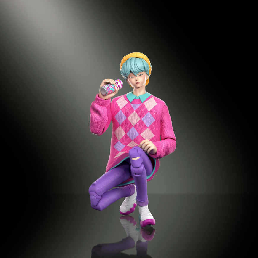 Mattel KPop Demon Hunters Saja Boys Baby 6.5-inch Action Figure