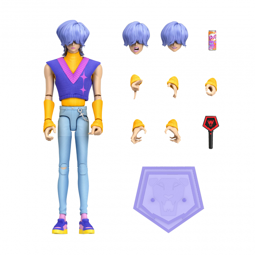 Mattel logo Mattel KPop Demon Hunters Saja Boys Mystery 6.7-inch Action Figure
