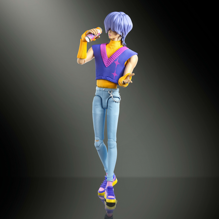 Mattel logo Mattel KPop Demon Hunters Saja Boys Mystery 6.7-inch Action Figure