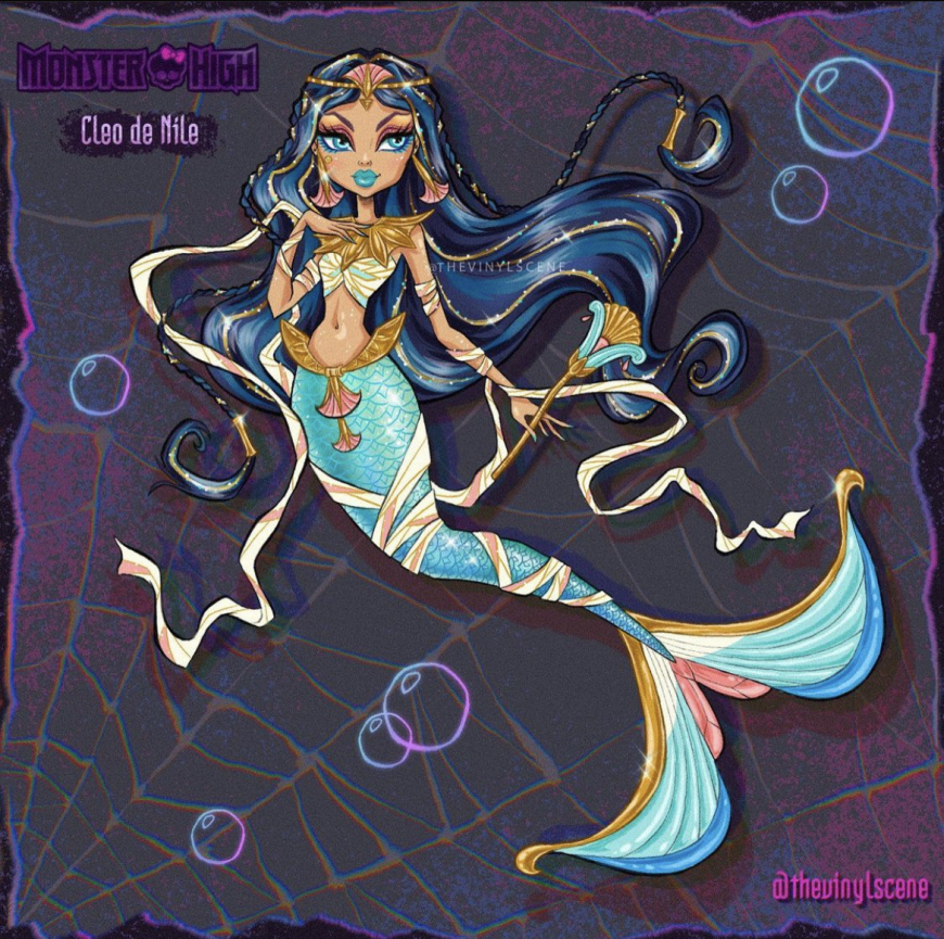 Monster High mermaids art pictures