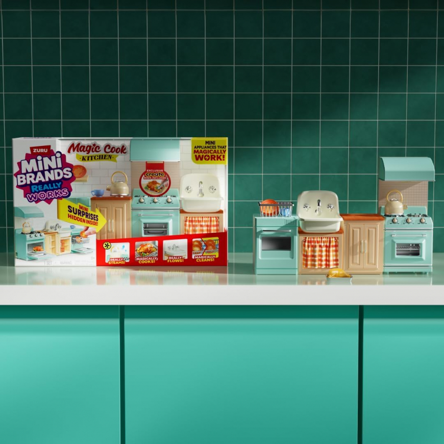Mini Brands Really Works Magic Cook Kitchen Playset