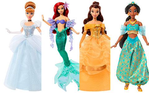 Disney Princess Sparkling Princess Series dolls 2026 from Mattel