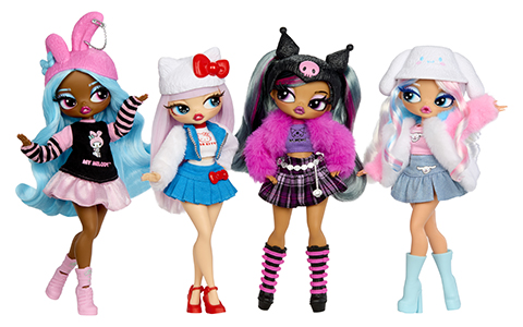 LOL OMG Loves Hello Kitty and Friends dolls Hello Kitty, Kuromi, My Melody and Cinnamoroll