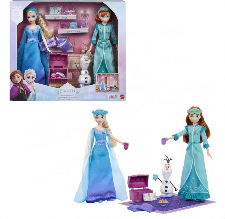 Mattel Disney Frozen Slumber Sister dolls