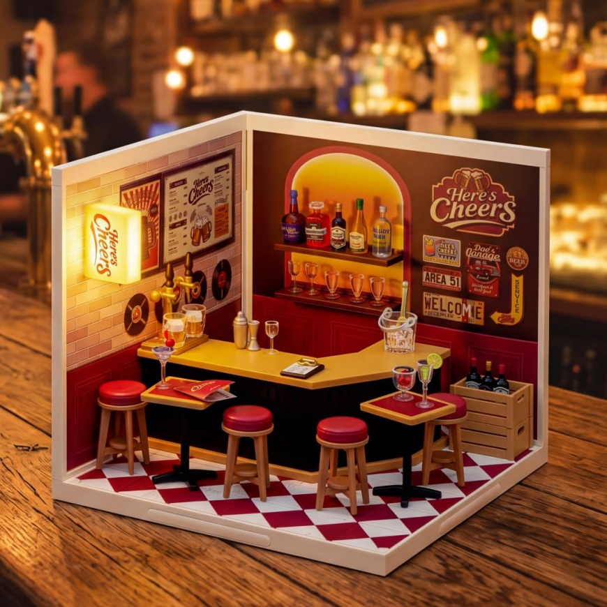 Mini Brands Mini Spaces Here’s Cheers Bar By ZURU