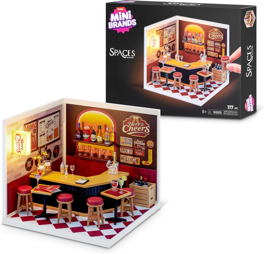 Mini Brands Mini Spaces Here’s Cheers Bar By ZURU