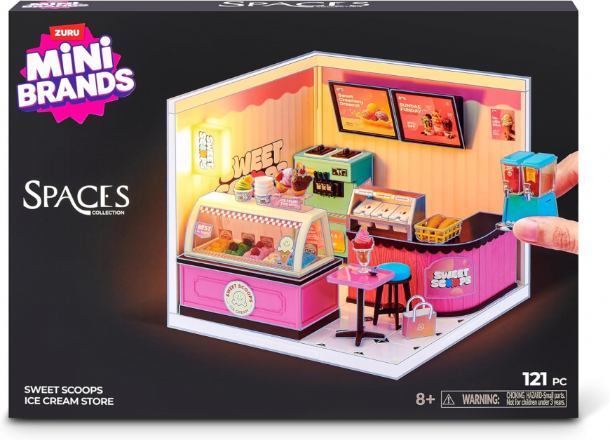 Mini Brands Mini Spaces Sweet Scoop Ice Cream Shop playset