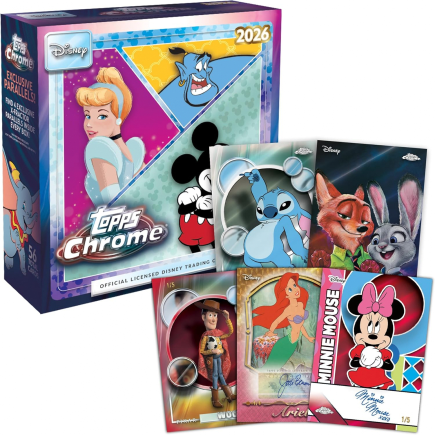 2026 Topps Chrome Disney trading cards