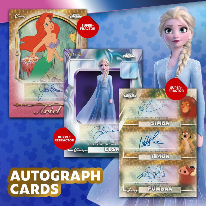 2026 Topps Chrome Disney trading cards