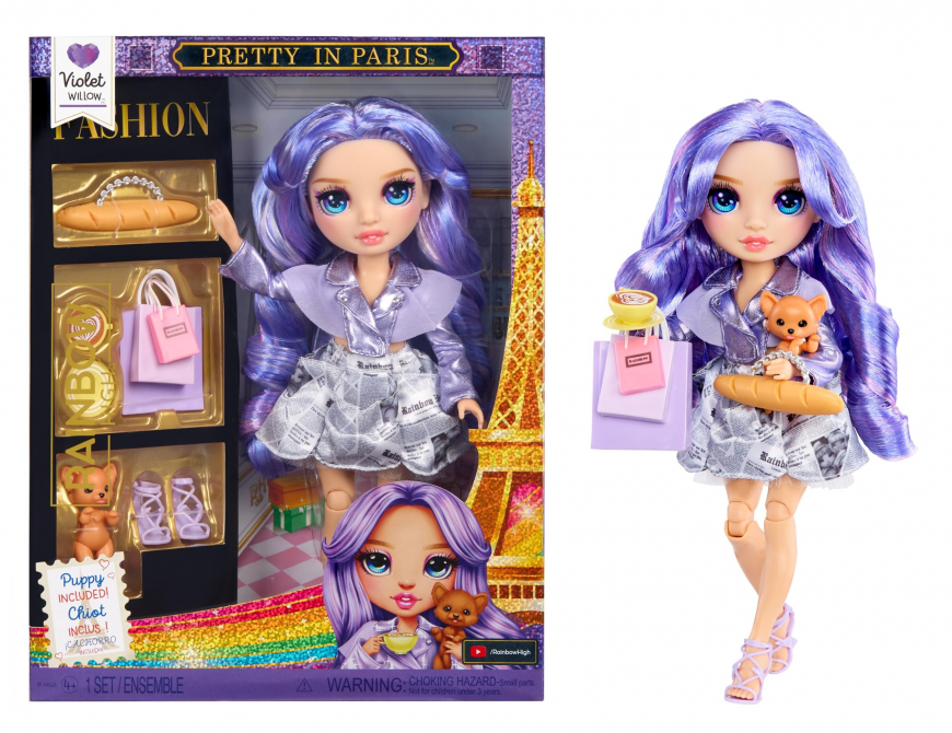 Rainbow High Violet Willow Pretty in Paris doll