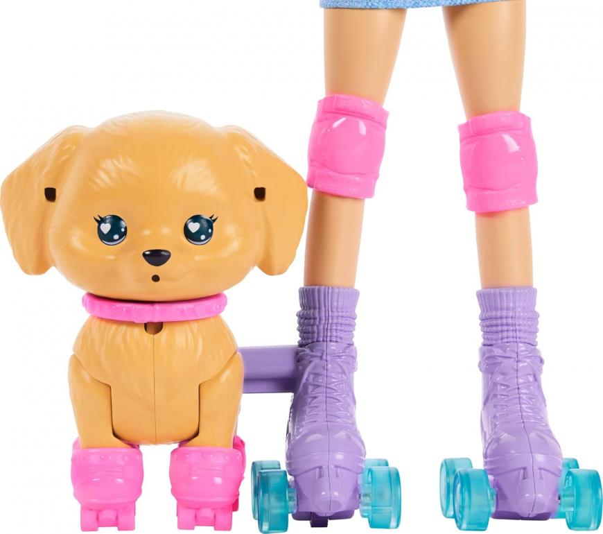 Barbie Pets Barbie Skate 'N Run Pup doll Brunette