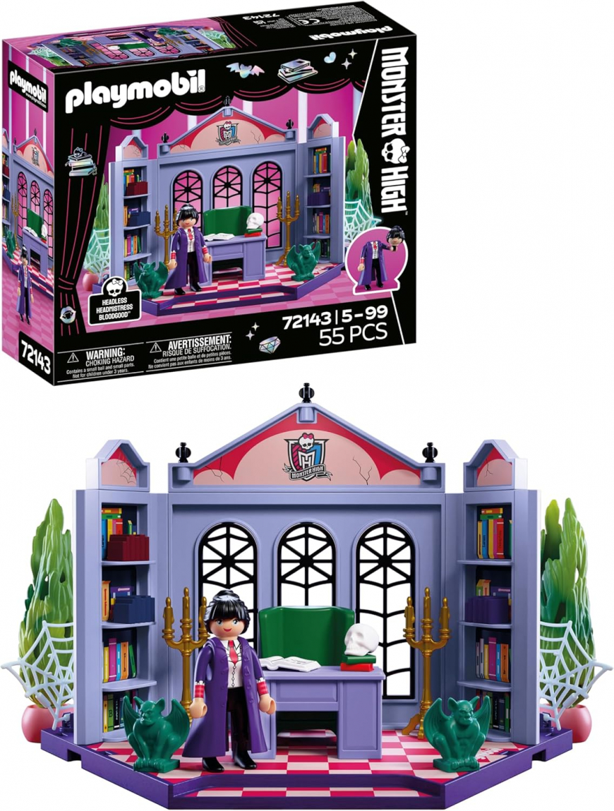 PLAYMOBIL x Monster High Headless Head Mistress Bloodgood's Office