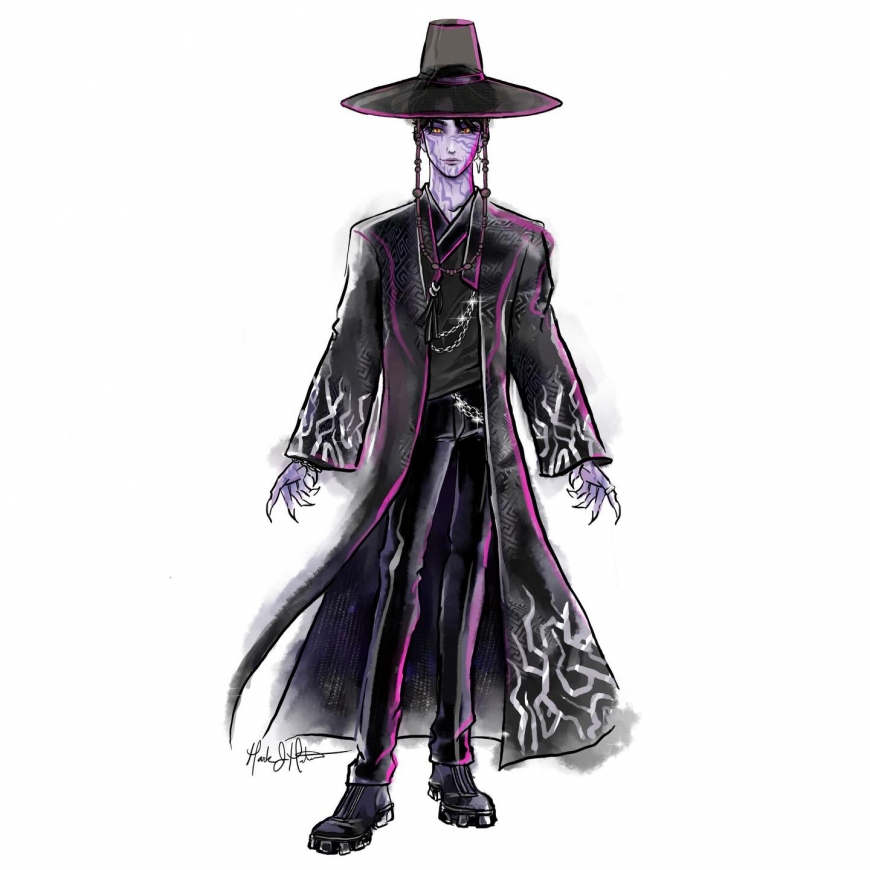 KPop Demon Hunters Jinu Demon doll concept