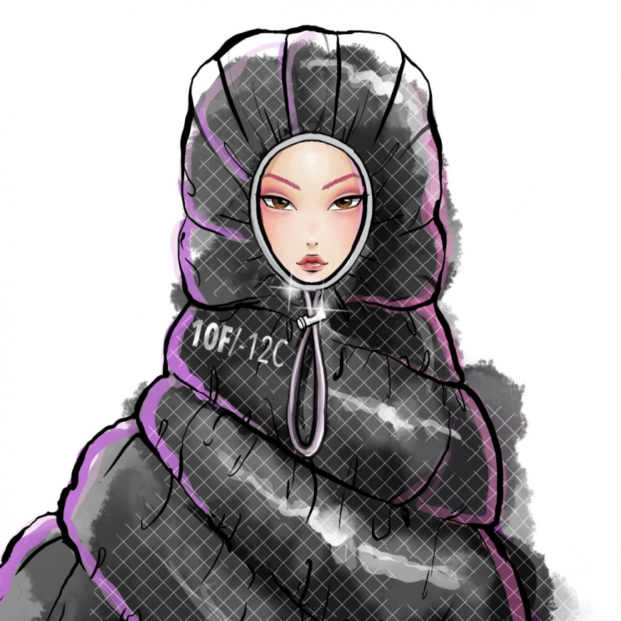 KPop Demon Hunters Mira sleeping bag look