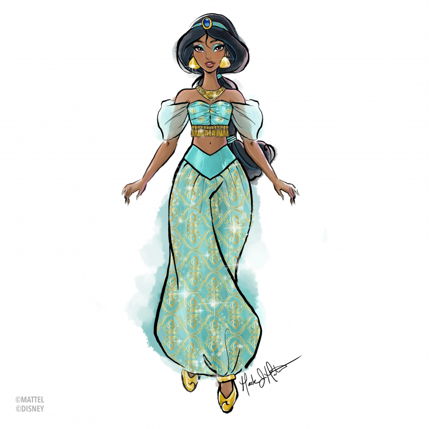 Disney Sparkling Princess Jasmine doll concept