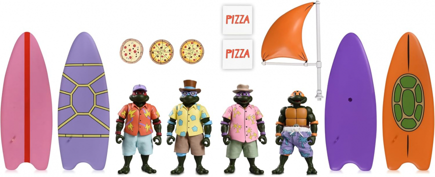 Teenage Mutant Ninja Turtles (Cartoon) Bodacious Beach Bros. 2025 Con Exclusive set
