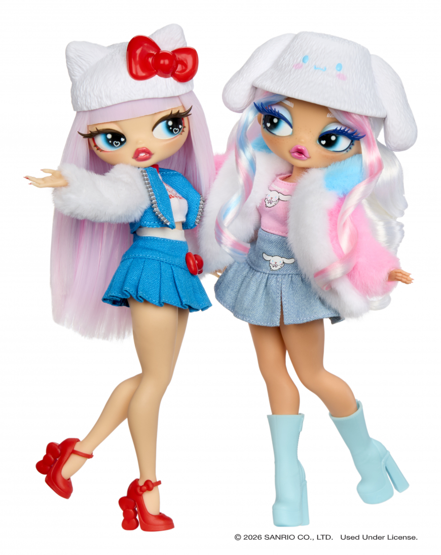 LOL OMG Loves Hello Kitty and Friends dolls Hello Kitty, Kuromi, My Melody and Cinnamoroll