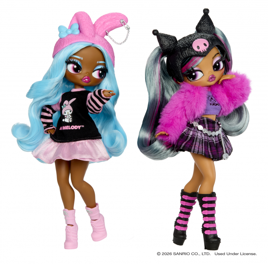 LOL OMG Loves Hello Kitty and Friends dolls Hello Kitty, Kuromi, My Melody and Cinnamoroll