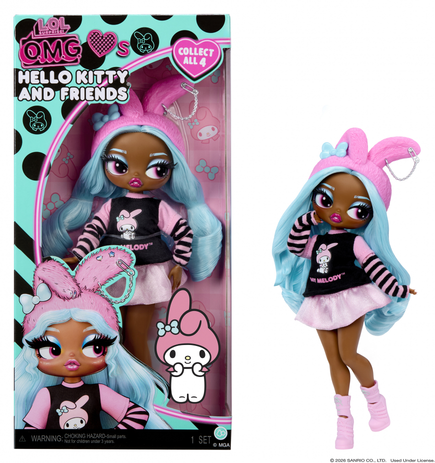 LOL OMG Loves Hello Kitty and Friends My Melody doll