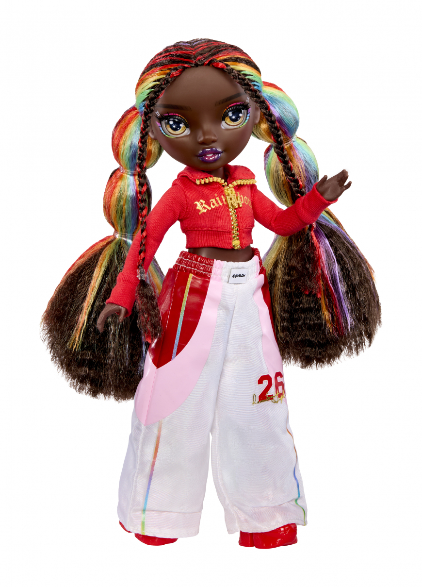 Rainbow High Junior High Bestie Babysitters Iris Bow (Rainbow) doll
