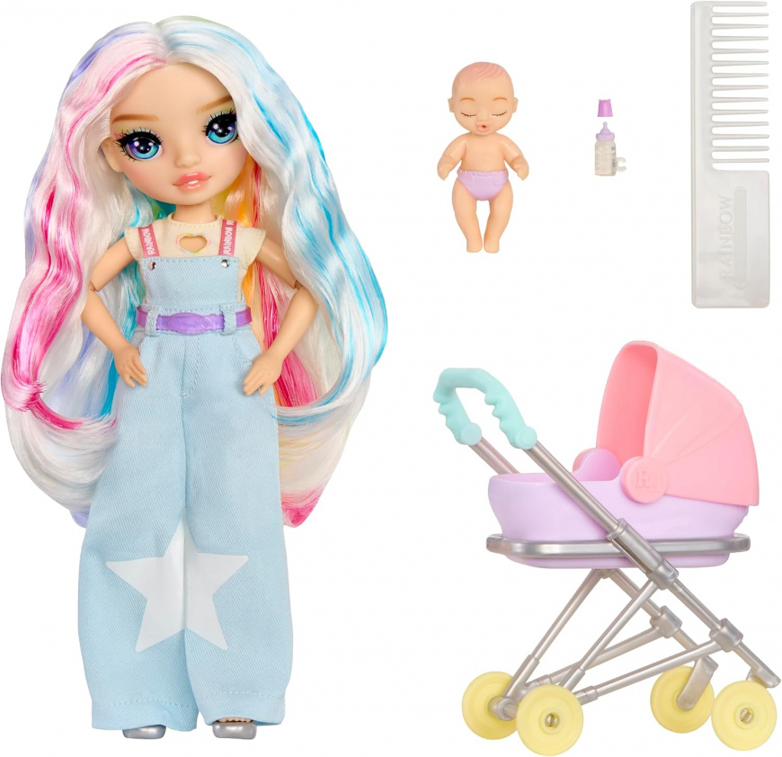Rainbow High Junior High Bestie Babysitters Amaya Raine (Rainbow) doll