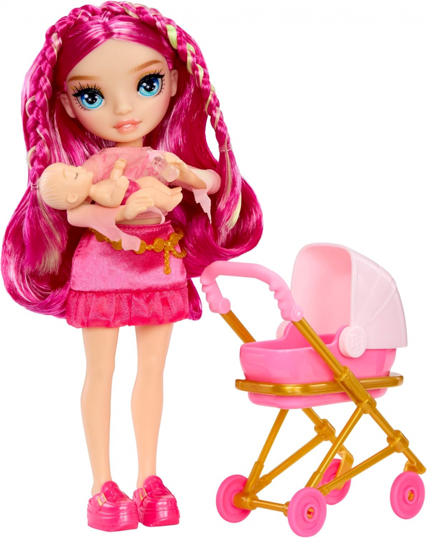Rainbow High Junior High Bestie Babysitters Stella Monroe (Fuschia) doll