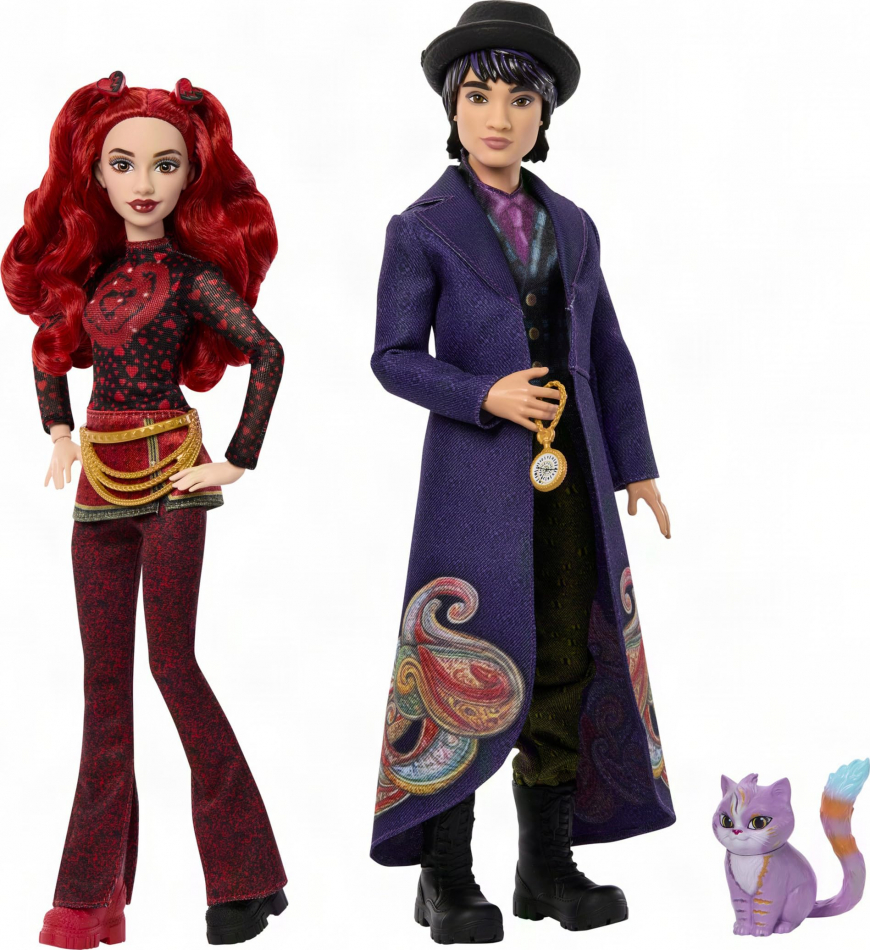 Descendants Wicked Wonderland Red and Max Hatter 2 pack dolls