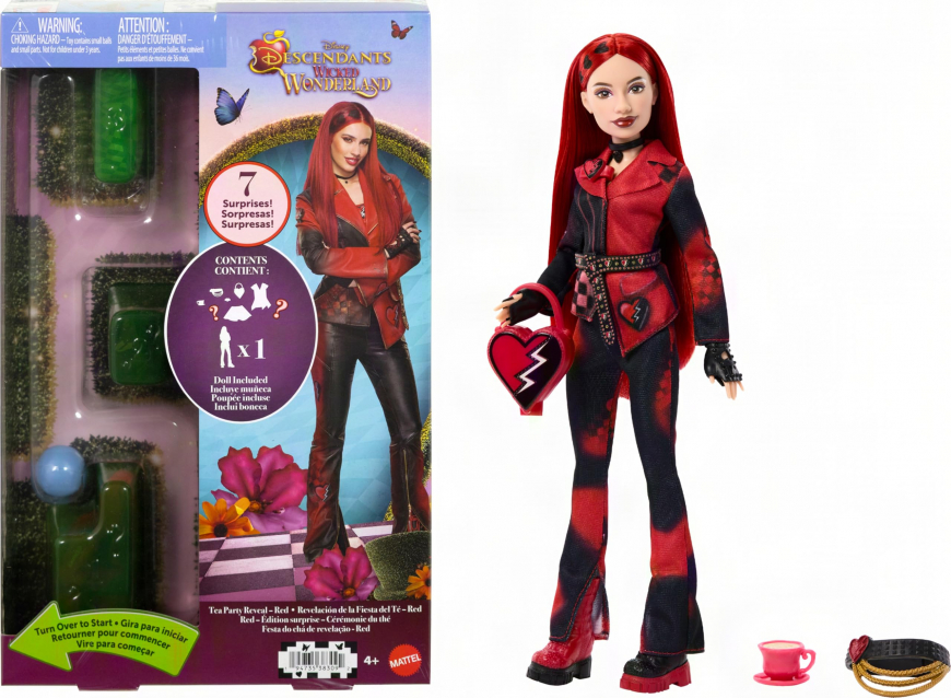 Descendants Wicked Wonderland Tea Party surprise and reveal Red doll