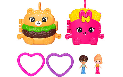 Polly Pocket Doll & Mini Compact Duo Bestie Food