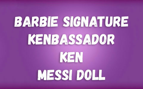 Barbie Signature Kenbassador Ken Messi doll