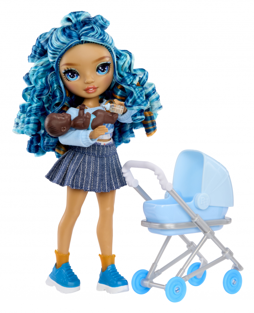 Rainbow High Junior High Bestie Babysitters Skyler Bradshaw (Blue) doll