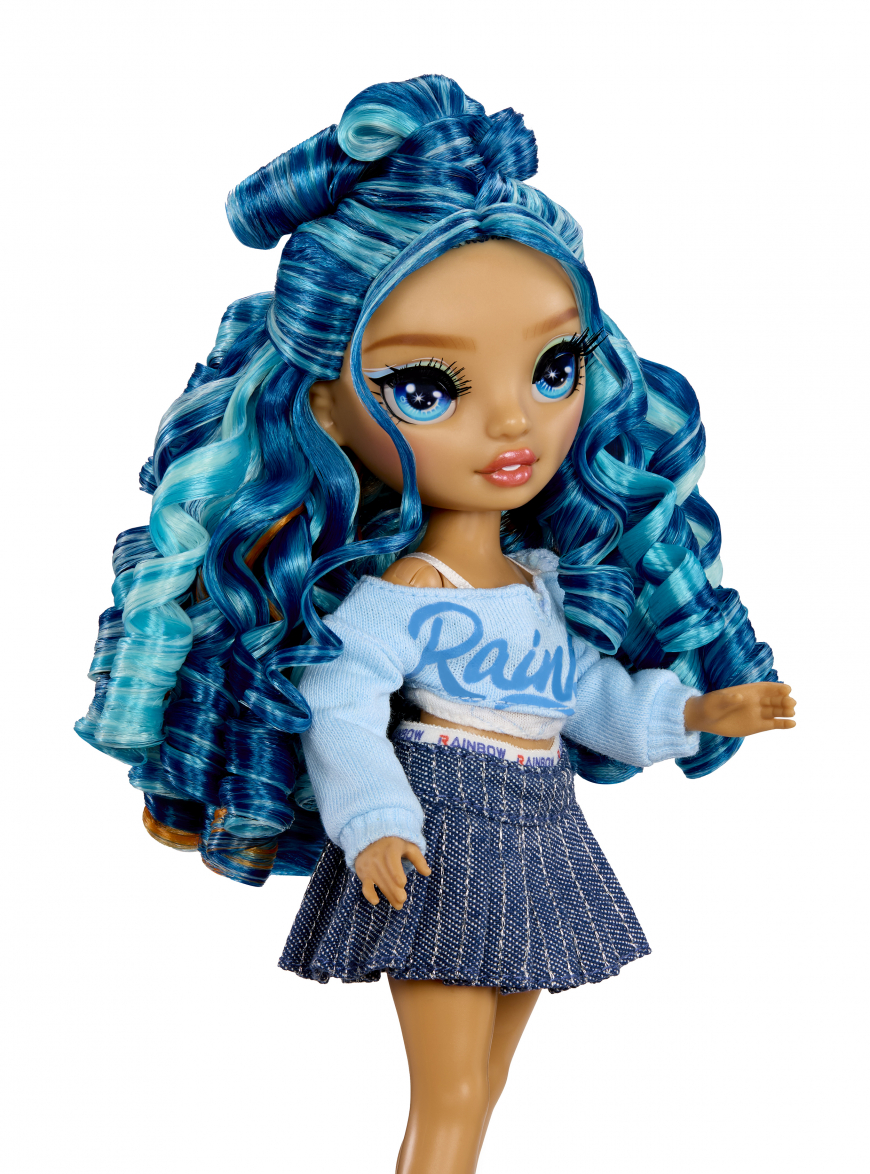 Rainbow High Junior High Bestie Babysitters Skyler Bradshaw (Blue) doll