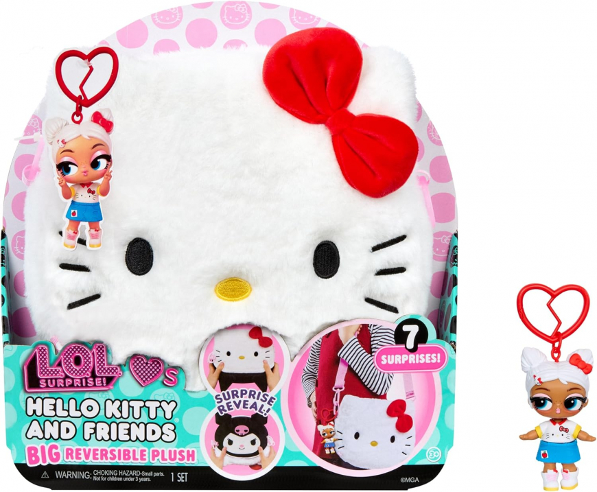 LOL Surprise Loves Hello Kitty Big Reversible Plush