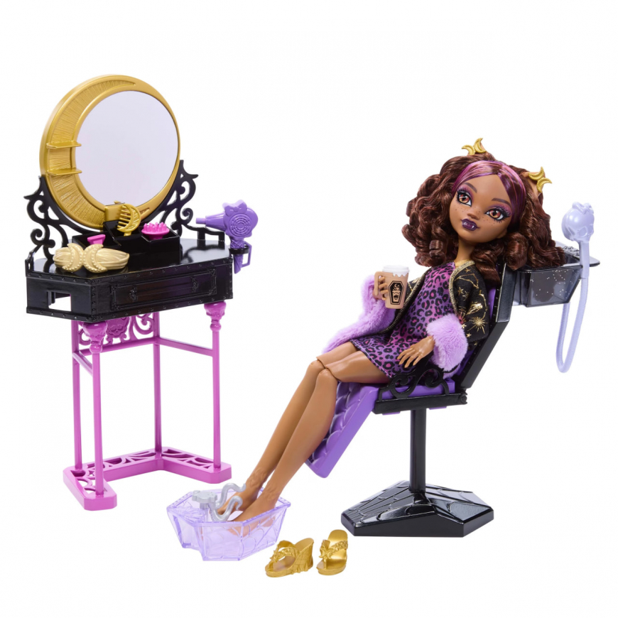 Monster High Clawdeen Wolf Scare-do Salon playset with doll