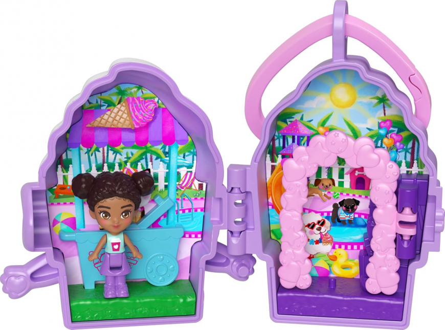 Polly Pocket Doll & Mini Compact Duo Bestie Food BFF dessert