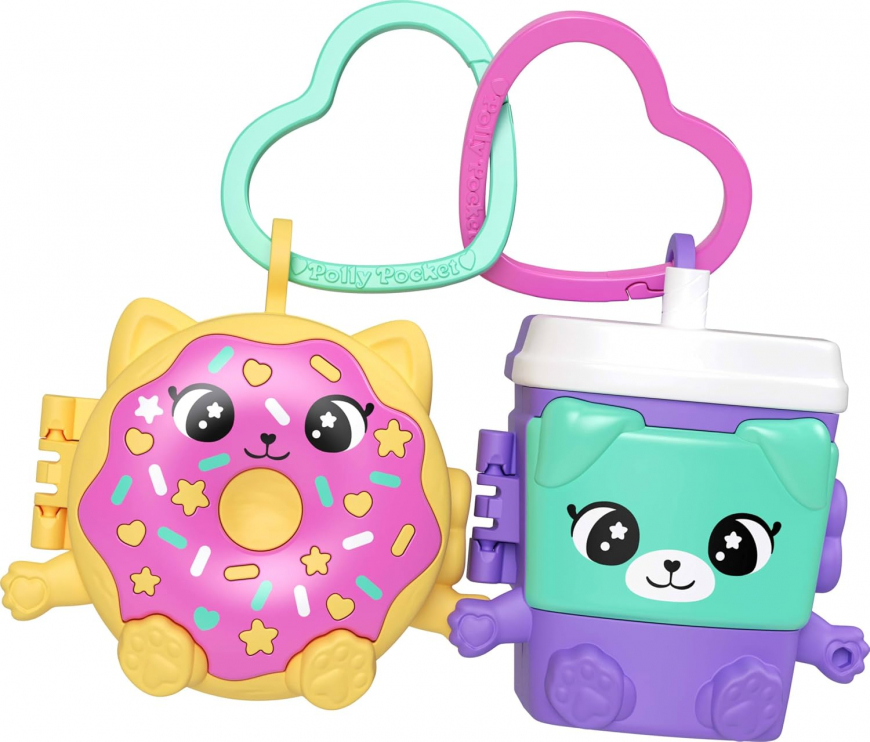 Polly Pocket Doll & Mini Compact Duo Bestie Food BFF bakery