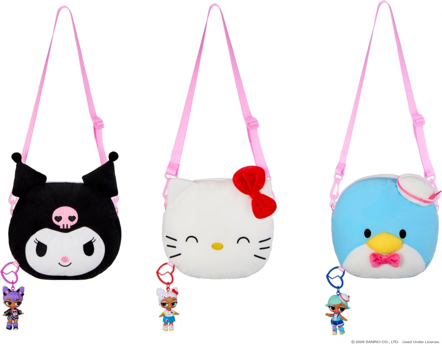 LOL Surprise Loves Hello Kitty and Friends Big Reversible Plush Kuromi